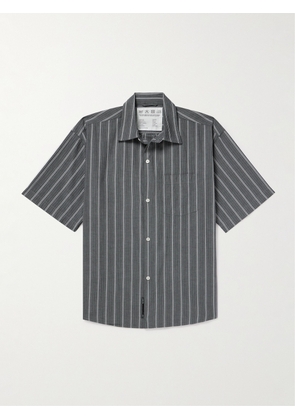 mfpen - Input Striped Cotton-Poplin Shirt - Men - Gray - S