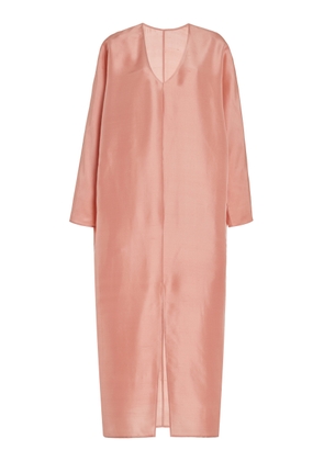 By Malene Birger - Lucine Structured Silk Maxi Dress - Light Pink - EU 36 - Moda Operandi