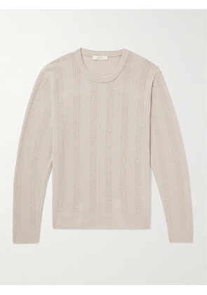 mfpen - Everyday Striped Organic Cotton-Blend Bouclé Sweater - Men - Neutrals - S