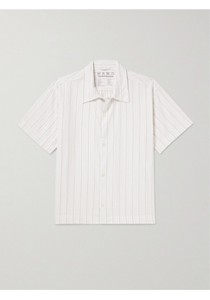 mfpen - Holiday Striped Cotton Shirt - Men - White - S