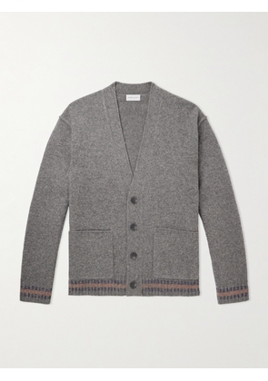 John Elliott - Striped Brushed Wool Cardigan - Men - Gray - S