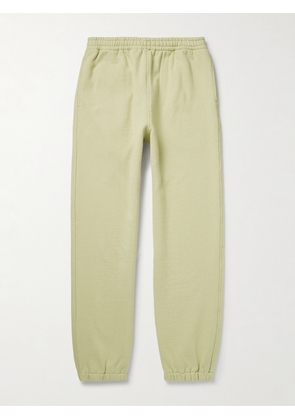 Auralee - Tapered Cotton-Jersey Sweatpants - Men - Green - 3