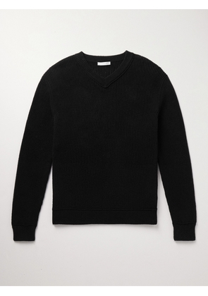 The Row - Corbin Ribbed Cotton Sweater - Men - Black - S