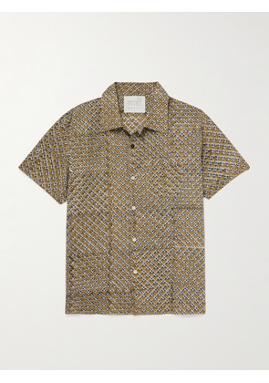 Kardo - Chintan Convertible-Collar Printed Cotton Shirt - Men - Neutrals - S