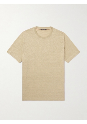 Loro Piana - Linen T-Shirt - Men - Neutrals - L