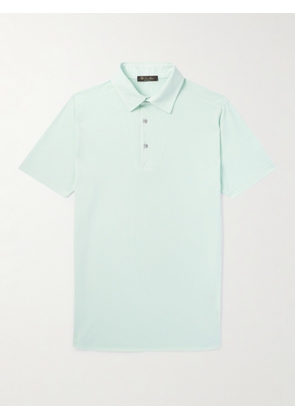 Loro Piana - Cotton-Piqué Polo Shirt - Men - Green - S