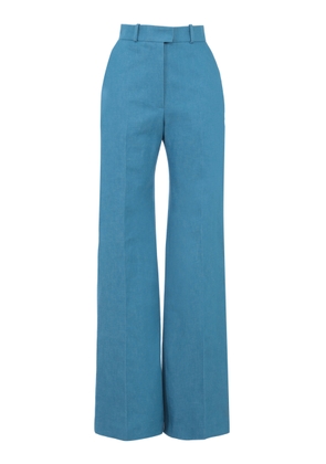 Martin Grant - Sofia Cotton Wide Straight-Leg Pants - Turquoise - FR 40 - Moda Operandi