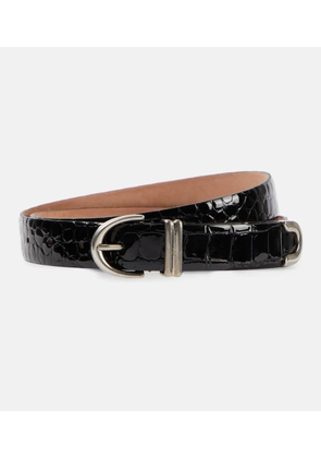 Khaite Bambi croc-effect patent leather belt