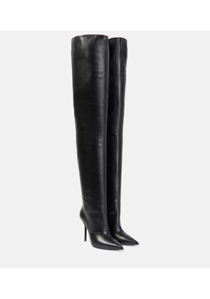 David Koma Leather over-the-knee boots