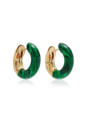 Bottega Veneta - 18K Gold-Plated Sterling Silver Malachite Earrings - Green - OS - Moda Operandi - Gifts For Her