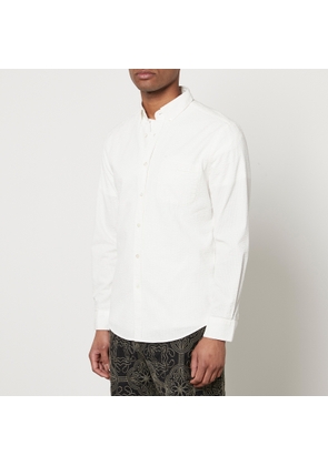 Portuguese Flannel Atlantico Stripe Cotton-Seersucker Shirt - M
