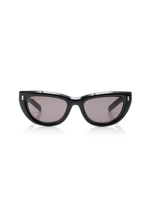 Gucci - Cat-Eye Acetate Sunglasses - Black - OS - Moda Operandi