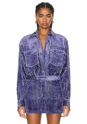 Isabel Marant Madiana Shirt in Lavender - Purple. Size 34 (also in ).