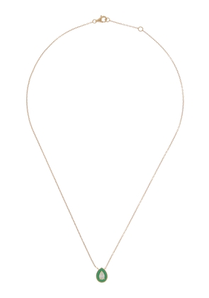Savolinna Jewelry - Lemonade Mini Enameled 18K Yellow Gold Diamond Necklace - Green - OS - Moda Operandi - Gifts For Her