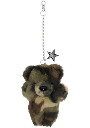 VAQUERA Khaki & Brown Teddy Bear Keychain