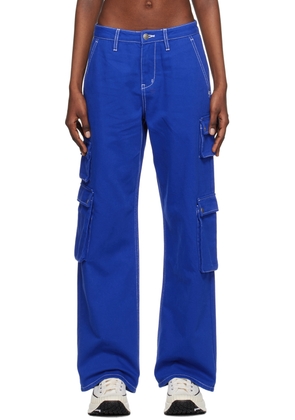Ksubi Blue Embroidered Jeans