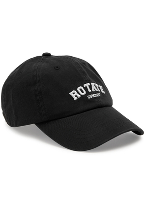 Rotate Sunday Logo-embroidered Cotton cap - Black