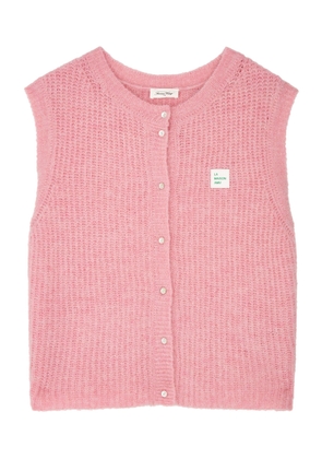 American Vintage G East Logo Knitted Vest - Coral - M (UK12 / M)