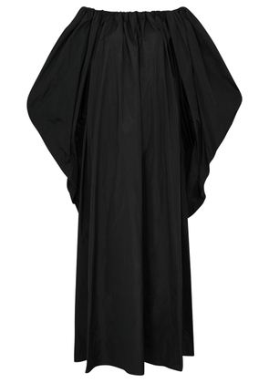 Stella Mccartney Cape-effect Taffeta Maxi Dress - Black - 42 (UK10 / S)