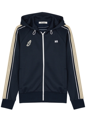 Wales Bonner Mantra Hooded Jersey Sweatshirt - Navy - L (UK14 / L)