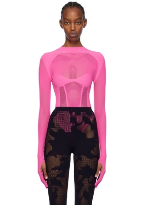 GCDS Pink Seamless Bodysuit