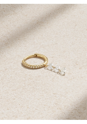 Persée - 18-karat Gold Diamond Single Hoop Earring - One size