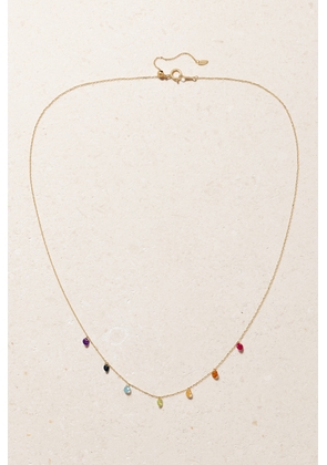Persée - Seven Chakras 18-karat Gold Multi-stone Necklace - One size