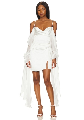 For Love & Lemons Harlow Mini Dress in White. Size XS.