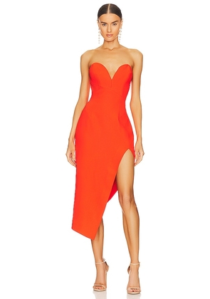Amanda Uprichard Soiree Dress In Serrano in Orange. Size XS.