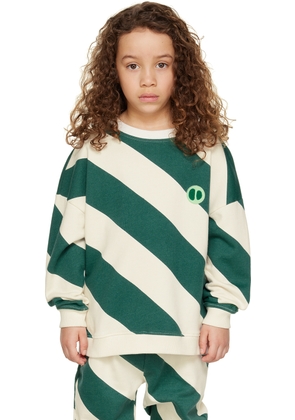 maed for mini Kids Green Crazy Crocodile Sweatshirt