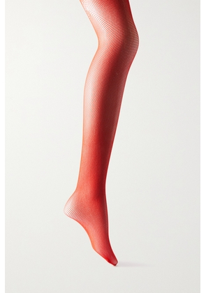 Gucci - Embellished Mesh Tights - Red - M