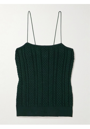 Jacquemus - Bela Cable-knit Camisole - Green - FR32,FR34,FR36,FR38,FR40,FR42,FR44,FR46