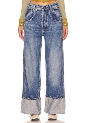 Free People x Revolve x We The Free Final Countdown Bf Jean in Blue. Size 27.