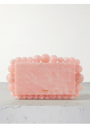 Cult Gaia - Eos Beaded Marbled Acrylic Clutch - Pink - One size