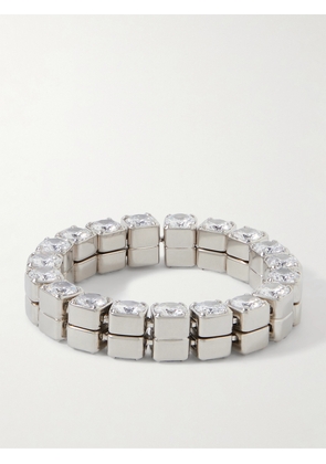 Jil Sander - Silver-tone Crystal Bracelet - M