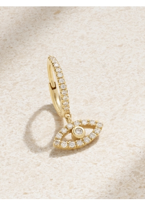 Persée - Eye 18-karat Gold Diamond Single Hoop Earring - One size