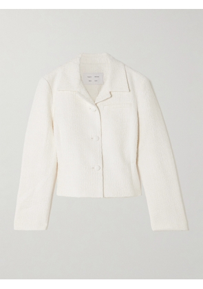 Proenza Schouler White Label - Quinn Cropped Cotton-tweed Jacket - US0,US2,US4,US6,US8,US10,US12