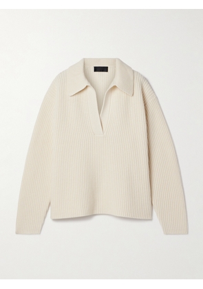 Nili Lotan - Tova Ribbed Cashmere Sweater - Ivory - x small,small,medium,large