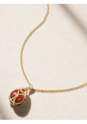 Fabergé - Heritage Yelagin 18-karat Gold, Diamond And Enamel Necklace - One size