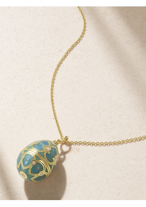 Fabergé - Heritage 18-karat Gold, Diamond And Enamel Necklace - One size