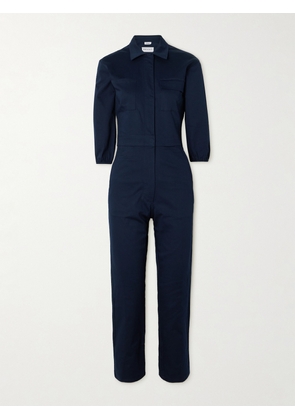 Rivet Utility - Charmer Stretch-cotton Twill Jumpsuit - Blue - x small,small,medium,large,x large