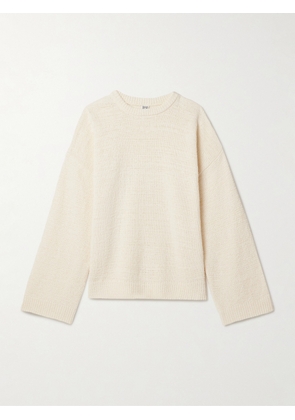 TOTEME - Cotton-blend Chenille Sweater - Cream - xx small,x small,small,medium,large,x large