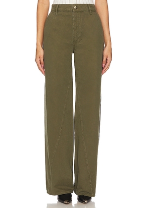 ANINE BING Briley Pant in Army. Size 25, 26, 28, 29, 32.