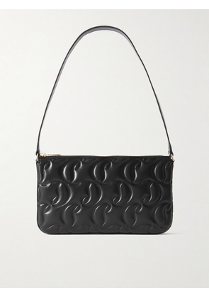 Christian Louboutin - Loubila Logo-debossed Leather Shoulder Bag - Black - One size