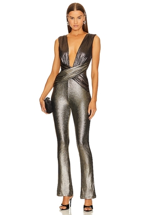 Michael Costello x REVOLVE Aiden Jumpsuit in Grey. Size S, XL, XS.