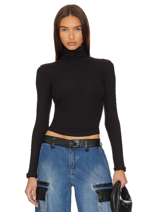 The Line by K Mads Long Sleeve Top in Black. Size L, M, XS.