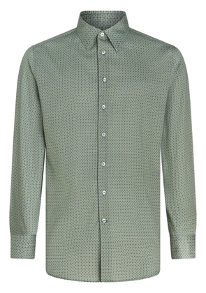 ETRO geometric-print cotton shirt - Green