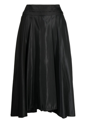 Juun.J high-waist A-line midi skirt - Black