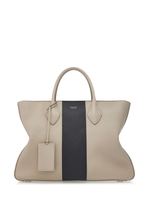 Ferragamo large leather tote bag - Grey
