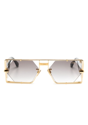 Cazal Mod. 004 geometric-frame sunglasses - Black